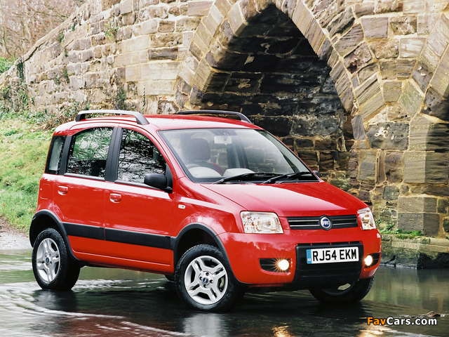 Fiat Panda 4x4 Climbing UK-spec (169) 2005–09 wallpapers (640 x 480)