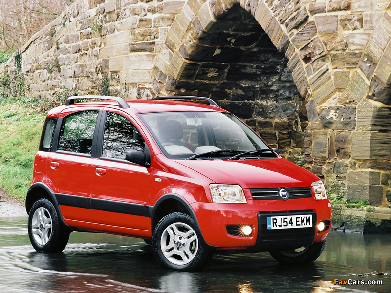 Fiat Panda 4x4 Climbing UK-spec (169) 2005–09 wallpapers (800 x 600)