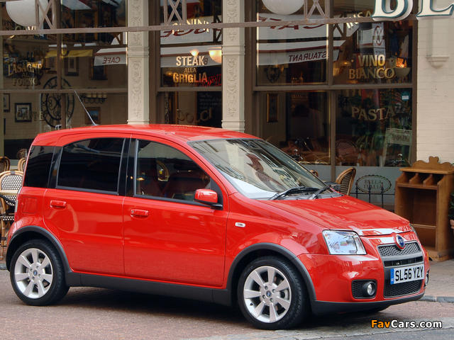 Fiat Panda 100HP UK-spec (169) 2006–10 wallpapers (640 x 480)