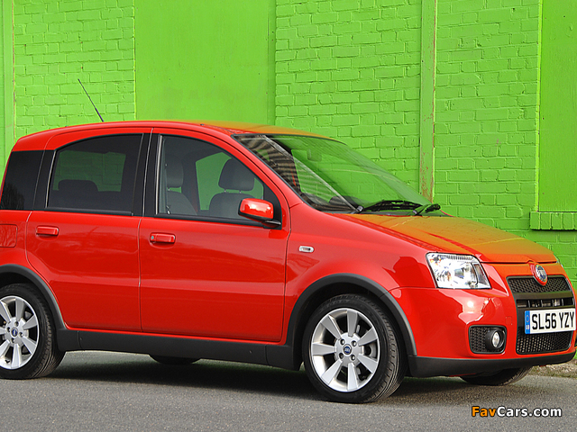 Fiat Panda 100HP UK-spec (169) 2006–10 wallpapers (640 x 480)