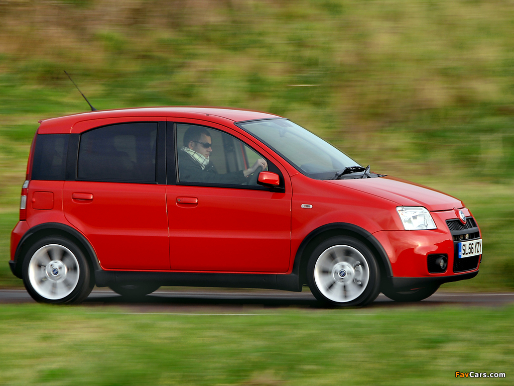 Fiat Panda 100HP UK-spec (169) 2006–10 wallpapers (1024 x 768)