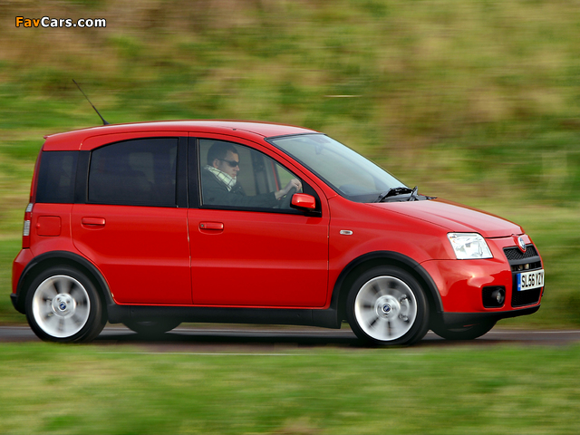 Fiat Panda 100HP UK-spec (169) 2006–10 wallpapers (640 x 480)