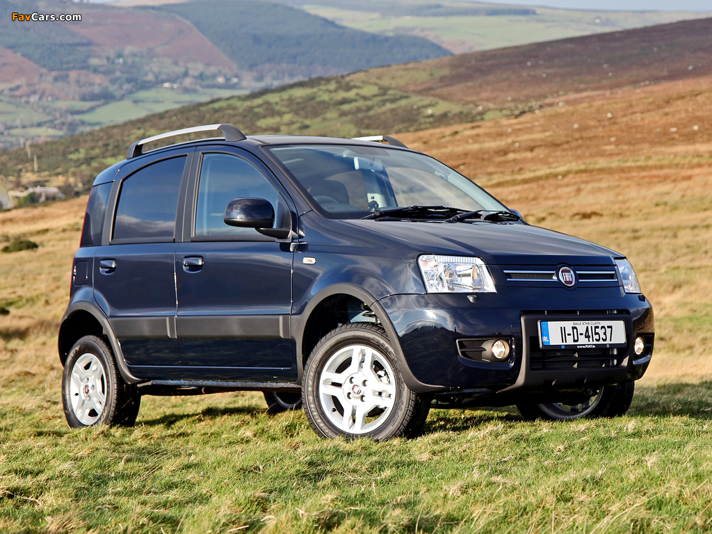 Fiat Panda 4x4 Climbing UK-spec (169) 2009–10 wallpapers (1024 x 768)