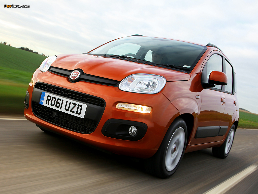 Fiat Panda UK-spec (319) 2012 wallpapers (1024 x 768)