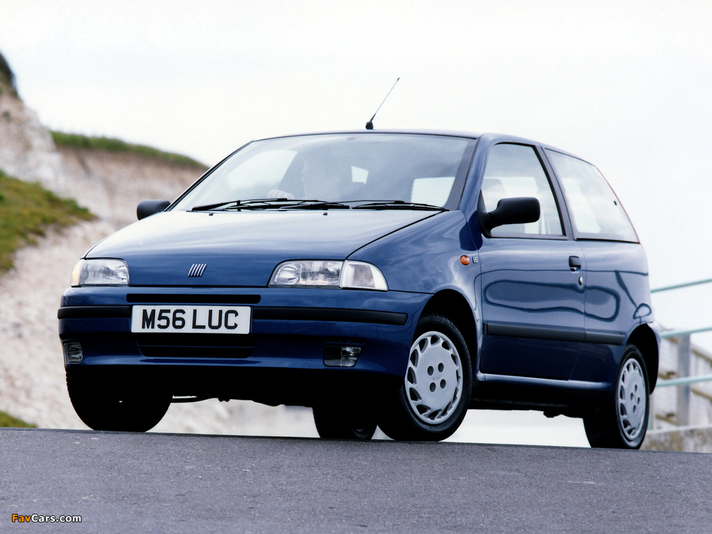 Fiat Punto 3-door UK-spec (176) 1993–99 images (1024 x 768)