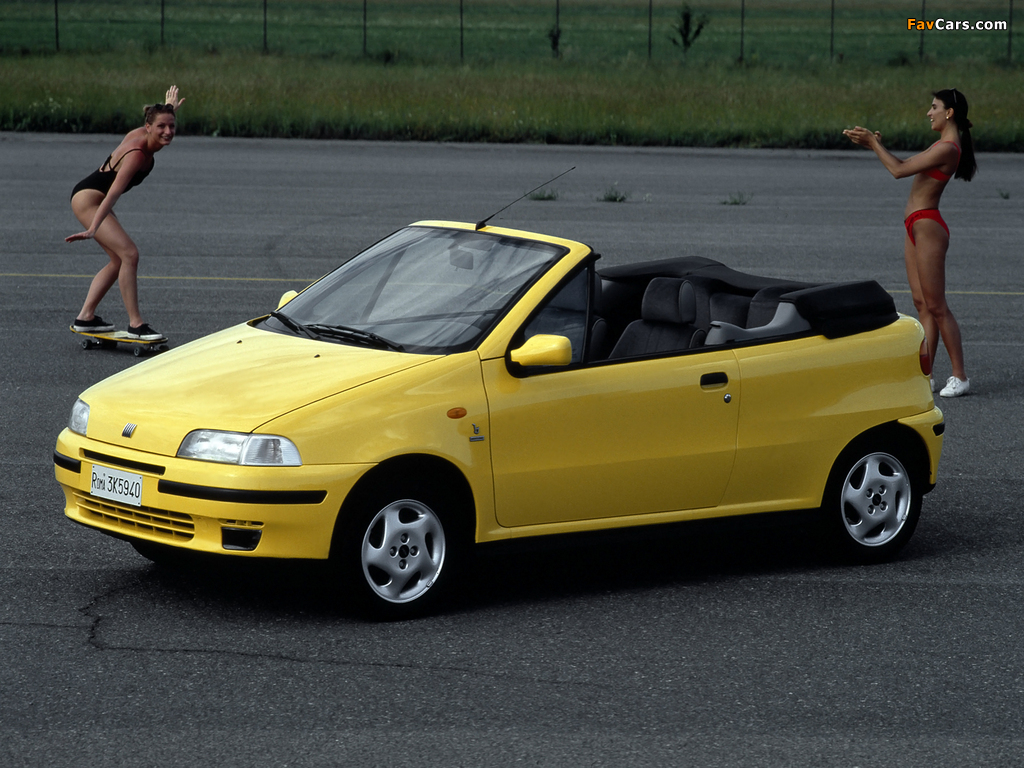 Fiat Punto Cabrio ELX (176) 1994–2000 pictures (1024 x 768)