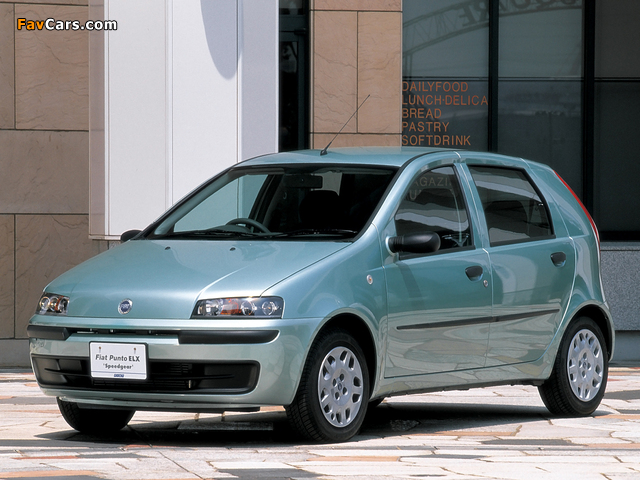 Fiat Punto 5-door JP-spec (188) 1999–2003 photos (640 x 480)