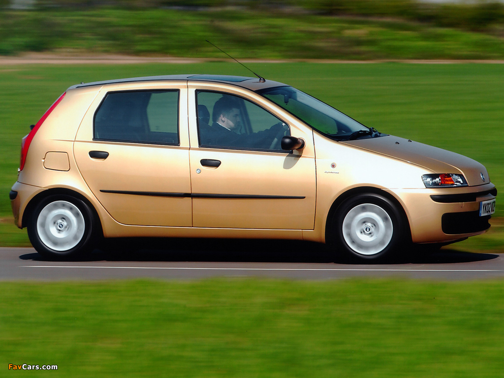 Fiat Punto 5-door UK-spec (188) 1999–2003 photos (1024 x 768)