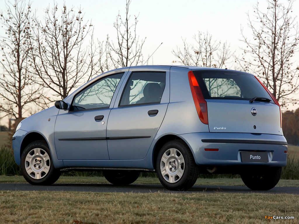 Fiat Punto 5-door ZA-spec (188) 2003–05 images (1024 x 768)