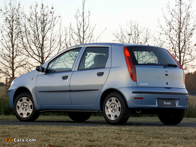 Fiat Punto 5-door ZA-spec (188) 2003–05 images (640 x 480)