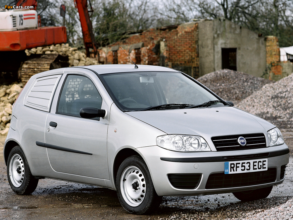 Fiat Punto Van UK-spec (188) 2003–05 images (1024 x 768)