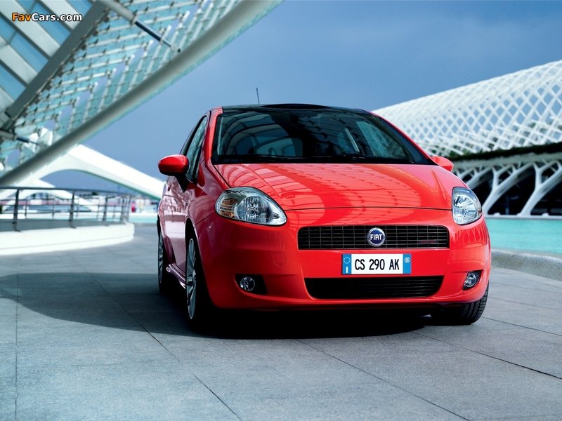 Fiat Grande Punto 3-door (199) 2005–12 wallpapers (800 x 600)