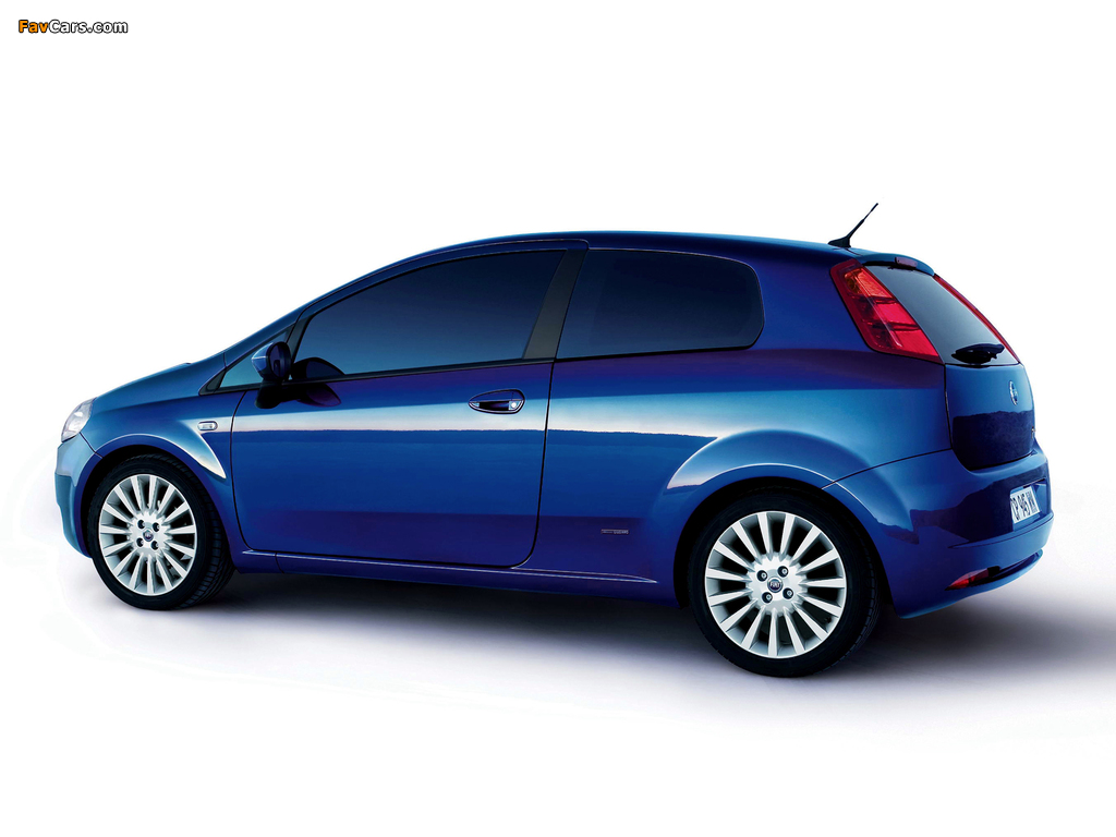 Fiat Grande Punto 3-door (199) 2005–12 wallpapers (1024 x 768)