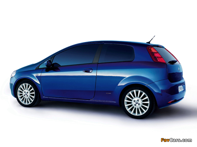 Fiat Grande Punto 3-door (199) 2005–12 wallpapers (640 x 480)