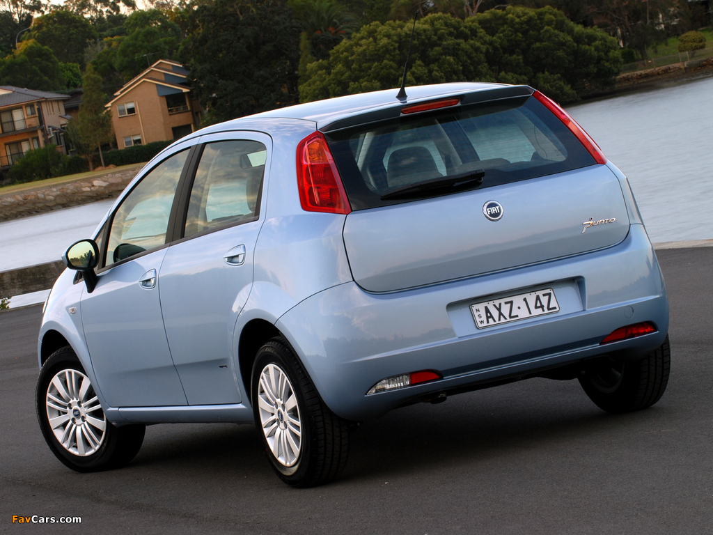 Fiat Punto 5-door AU-spec (199) 2006–09 images (1024 x 768)