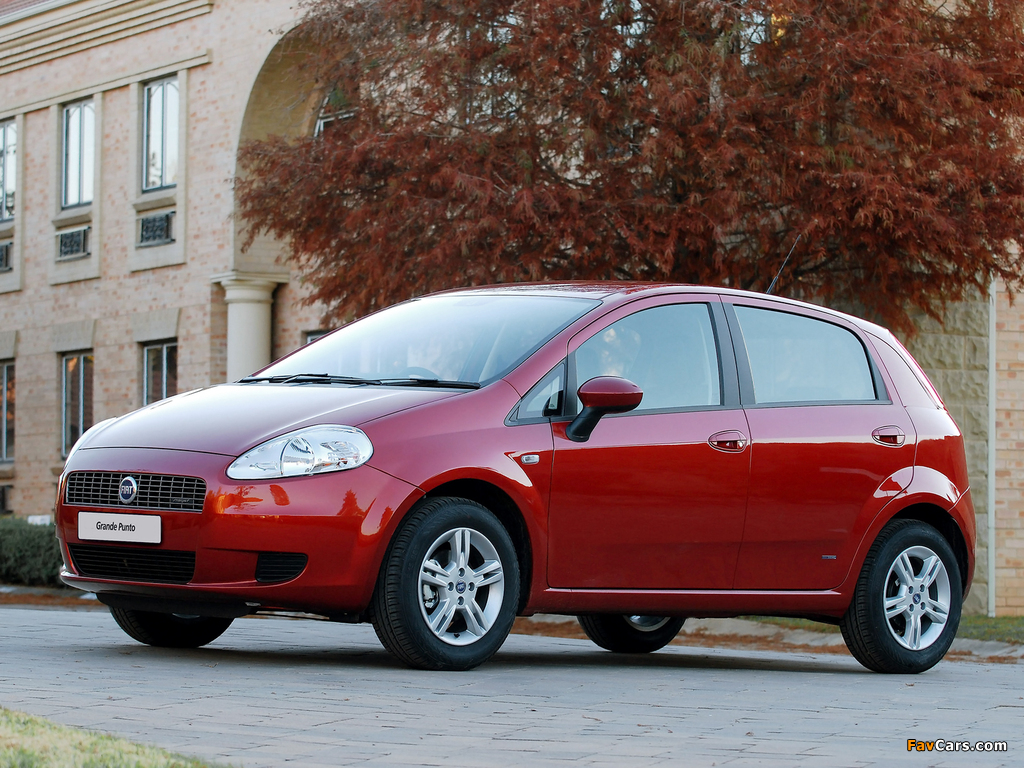 Fiat Grande Punto 5-door ZA-spec (199) 2006–09 photos (1024 x 768)