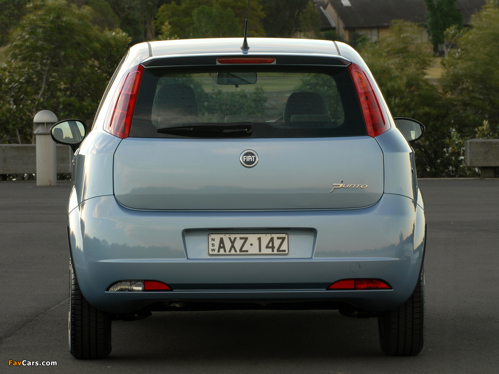Fiat Punto 5-door AU-spec (199) 2006–09 pictures (1024 x 768)