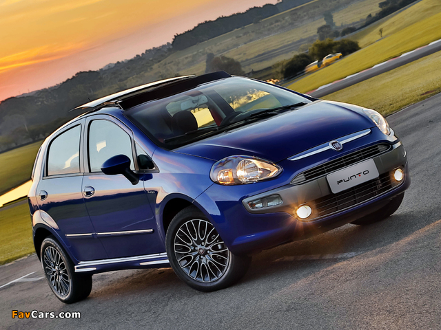 Fiat Punto Sporting BR-spec (310) 2012 wallpapers (640 x 480)
