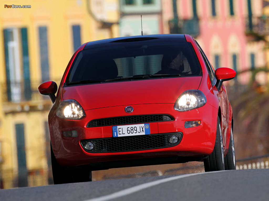Fiat Punto 3-door (199) 2012 wallpapers (1024 x 768)