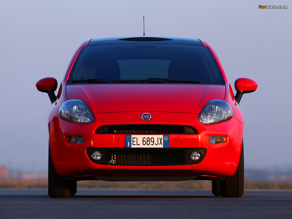 Fiat Punto 3-door (199) 2012 wallpapers (1024 x 768)