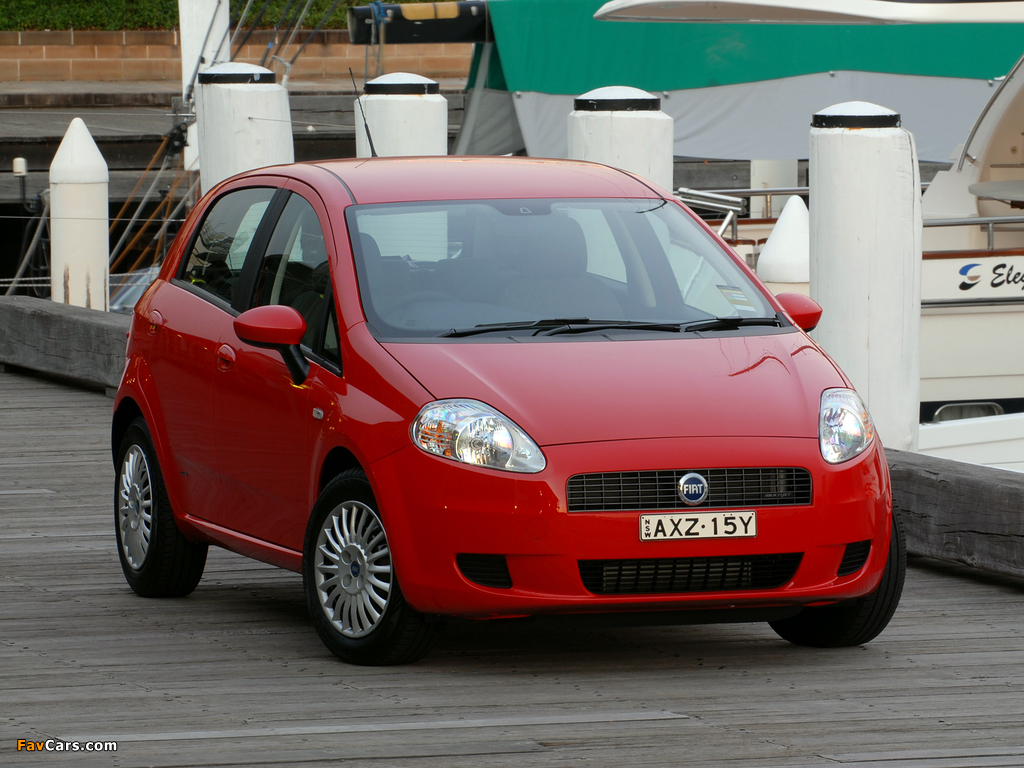Images of Fiat Punto 5-door AU-spec (199) 2006–09 (1024 x 768)