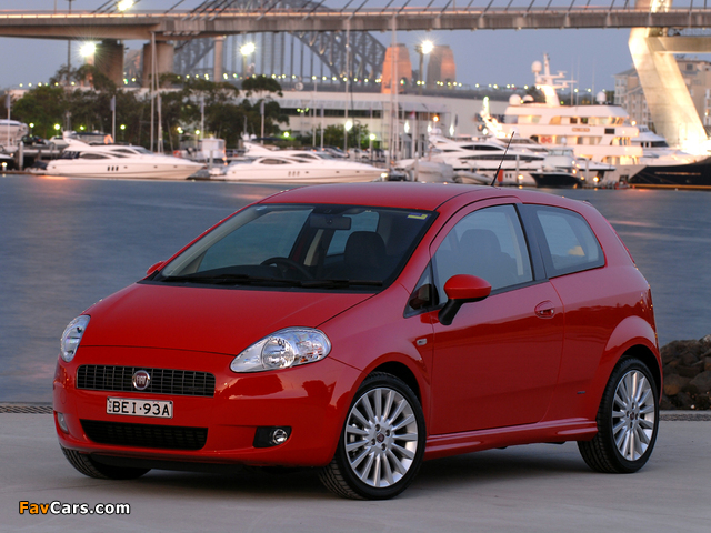 Photos of Fiat Punto T-Jet 3-door AU-spec (199) 2008–09 (640 x 480)