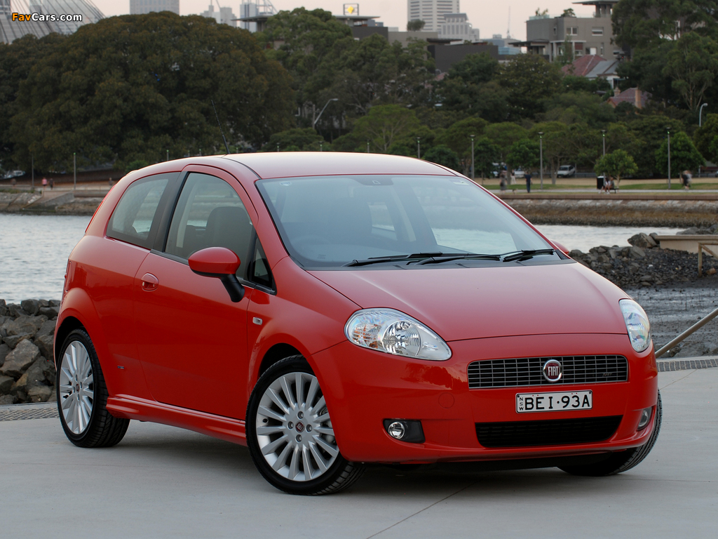 Pictures of Fiat Punto T-Jet 3-door AU-spec (199) 2008–09 (1024 x 768)