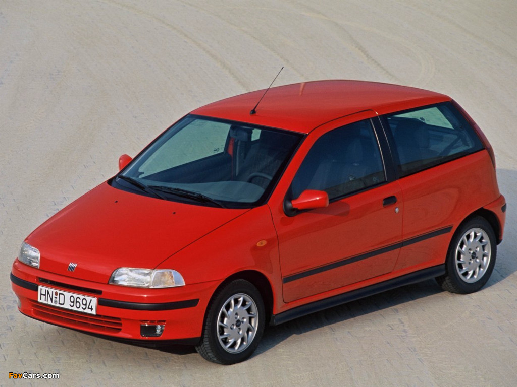 Fiat Punto Sporting (176) 1995–99 wallpapers (1024 x 768)
