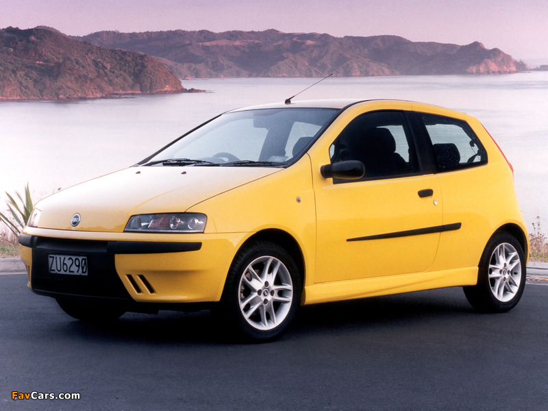 Fiat Punto Sporting NZ-spec (188) 2002–03 wallpapers (800 x 600)