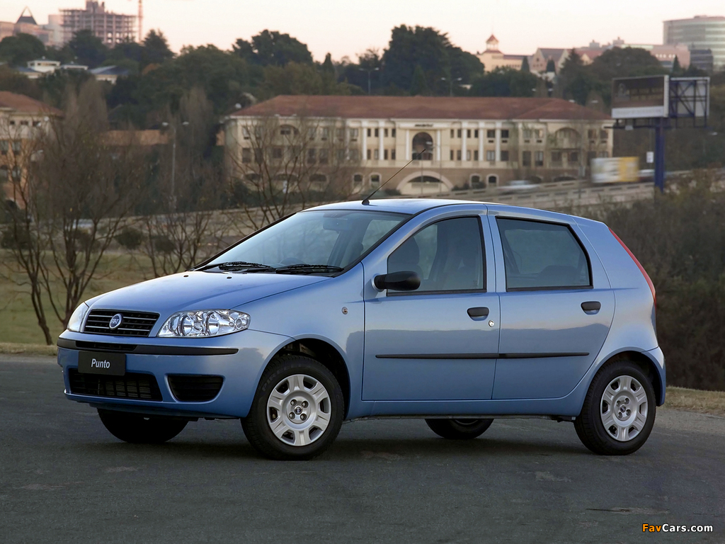 Fiat Punto 5-door ZA-spec (188) 2003–05 wallpapers (1024 x 768)