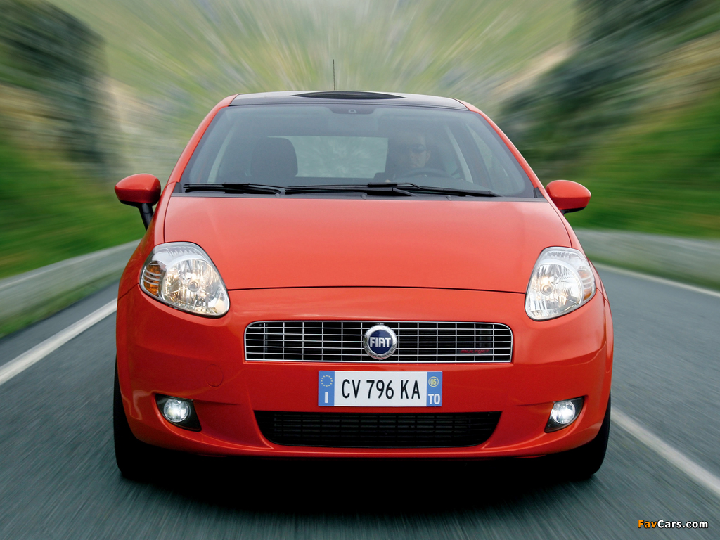 Fiat Grande Punto 3-door (199) 2005–12 wallpapers (1024 x 768)