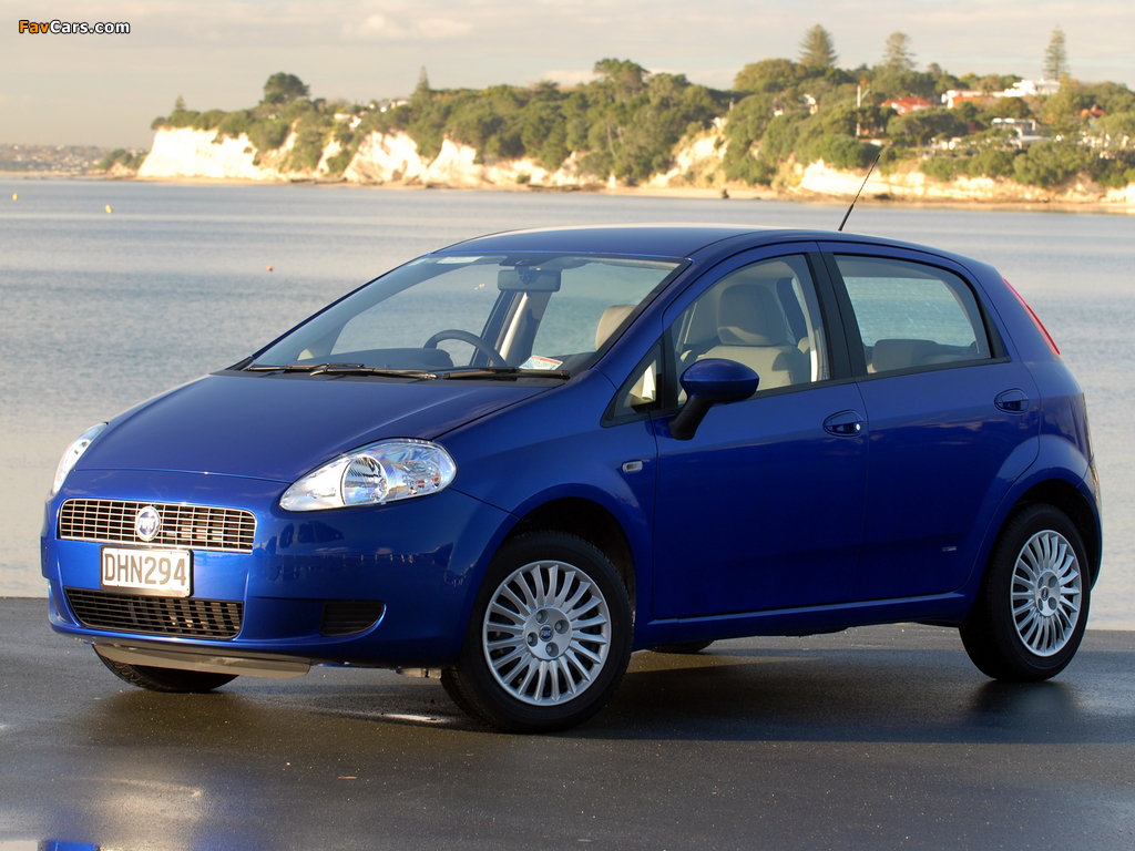 Fiat Punto 5-door AU-spec (199) 2006–09 wallpapers (1024 x 768)