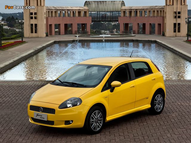 Fiat Punto Sporting BR-spec (310) 2007–12 wallpapers (640 x 480)