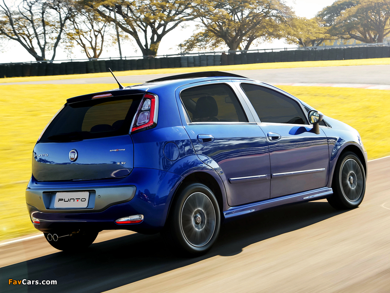 Fiat Punto Sporting BR-spec (310) 2012 wallpapers (800 x 600)