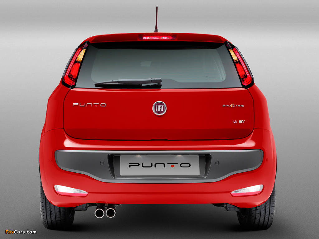 Fiat Punto Sporting BR-spec (310) 2012 wallpapers (1024 x 768)