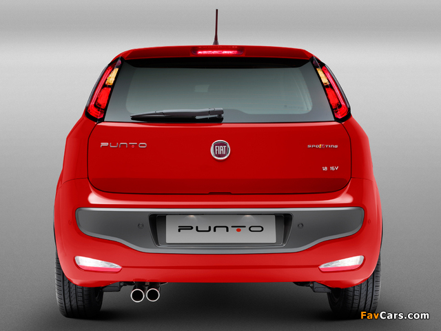 Fiat Punto Sporting BR-spec (310) 2012 wallpapers (640 x 480)