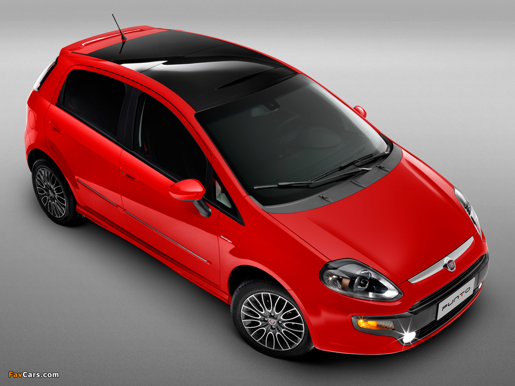 Fiat Punto Sporting BR-spec (310) 2012 wallpapers (1024 x 768)