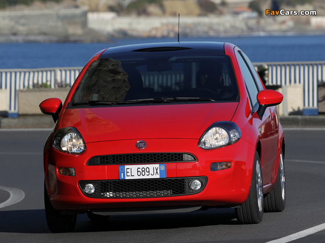 Fiat Punto 3-door (199) 2012 wallpapers (640 x 480)