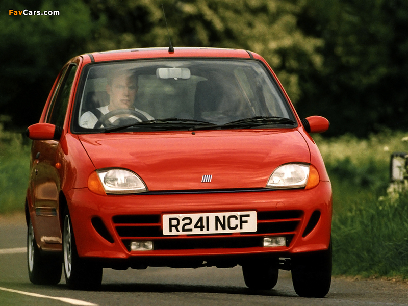 Fiat Seicento Sporting UK-spec 1998–2001 wallpapers (800 x 600)