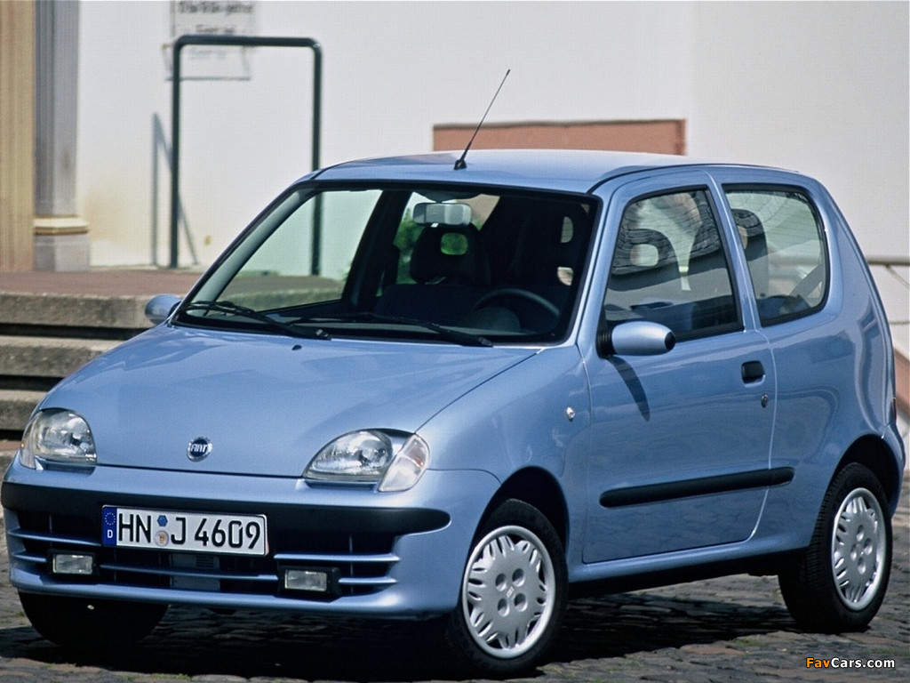 Fiat Seicento 2001–04 wallpapers (1024 x 768)