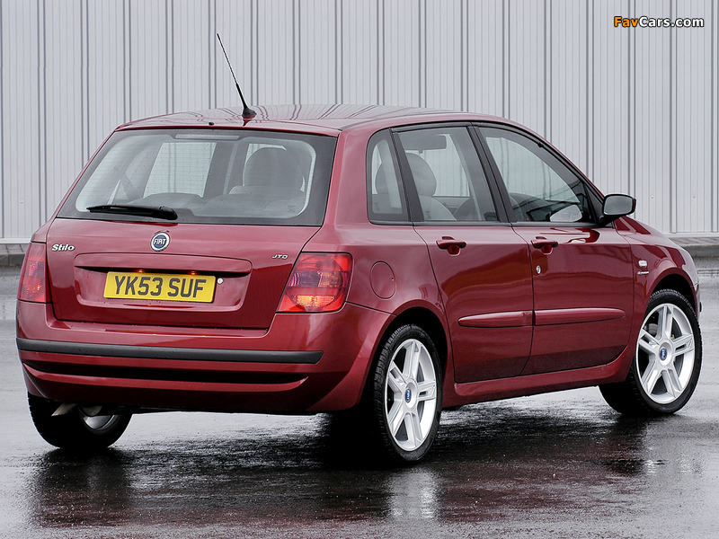 Pictures of Fiat Stilo 5-door UK-spec (192) 2004–06 (800 x 600)