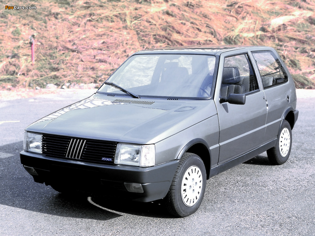 Fiat Uno SX BR-spec (146) 1984–86 wallpapers (1024 x 768)