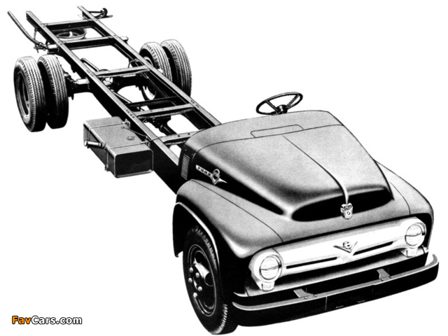 Ford B-600 Chassis 1956 images (640 x 480)