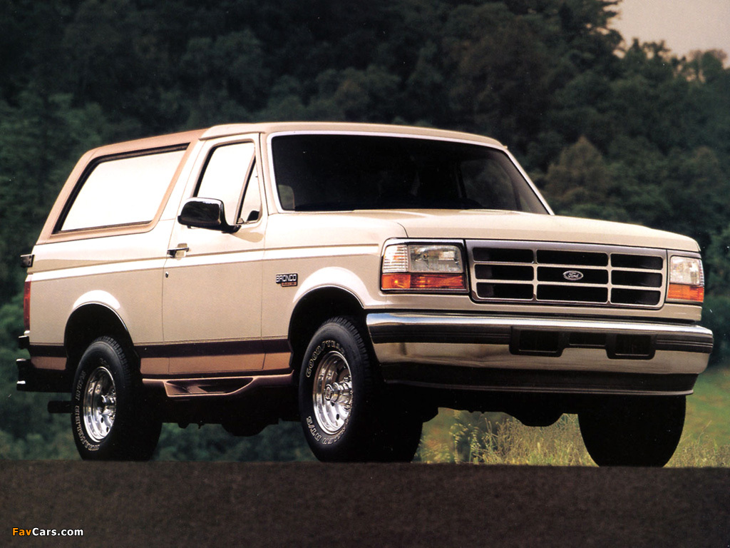 Ford Bronco 1992–96 wallpapers (1024 x 768)