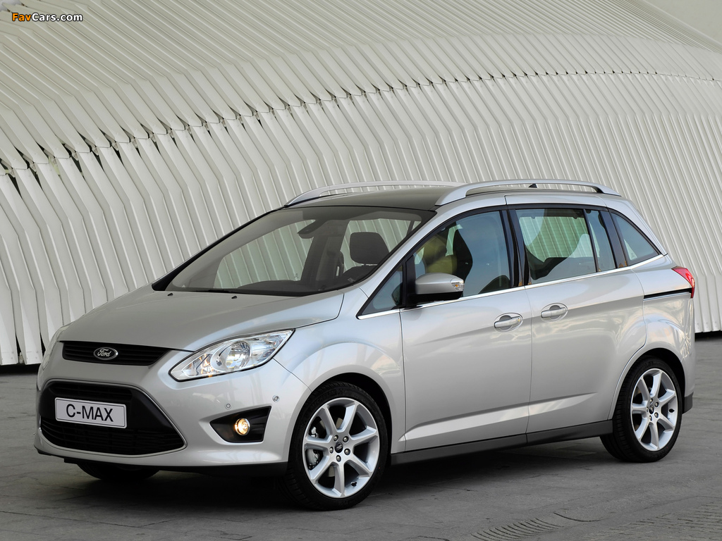 Ford Grand C-MAX 2010 wallpapers (1024 x 768)