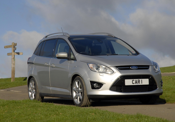 Ford Grand C-MAX UK-spec 2010 wallpapers