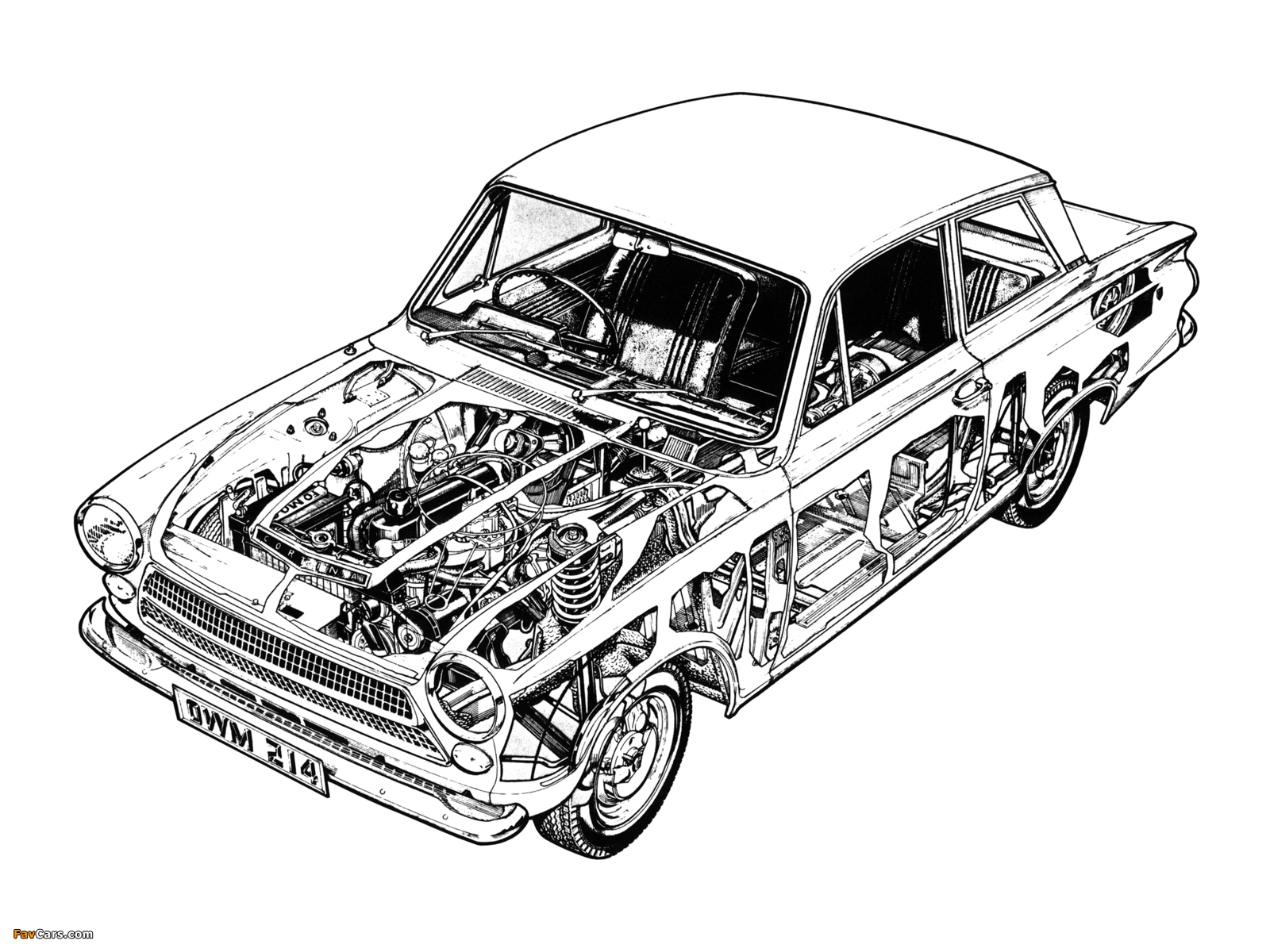 Images of Ford Cortina 2-door Saloon (MkI) 1962–66 (1600 x 1200)