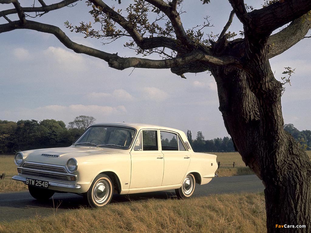 Ford Cortina 4-door Saloon (MkI) 1962–66 wallpapers (1024 x 768)