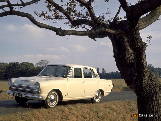 Ford Cortina 4-door Saloon (MkI) 1962–66 wallpapers (640 x 480)