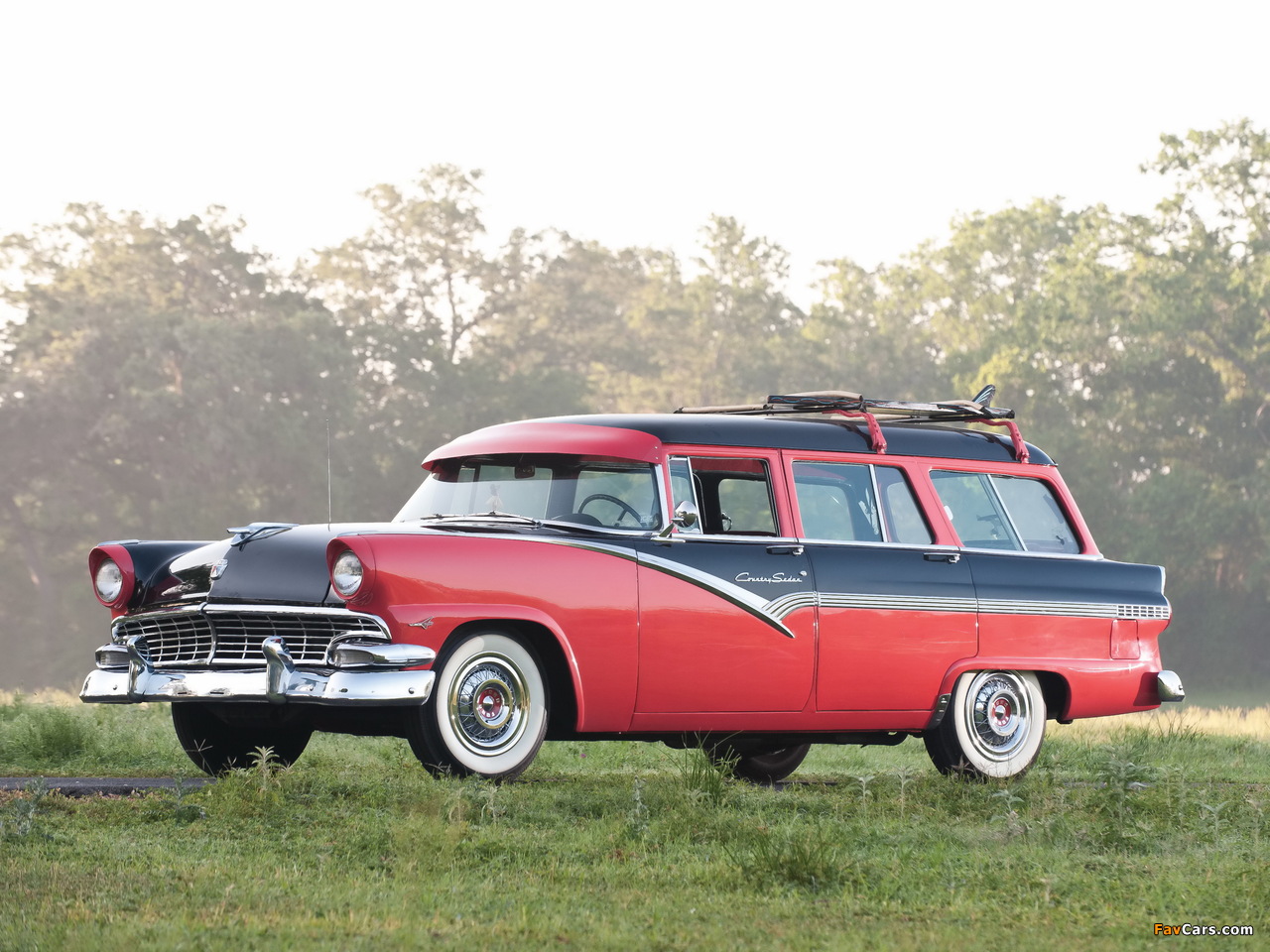 Ford Country Sedan 8-passenger Station Wagon 1956 wallpapers (1280 x 960)